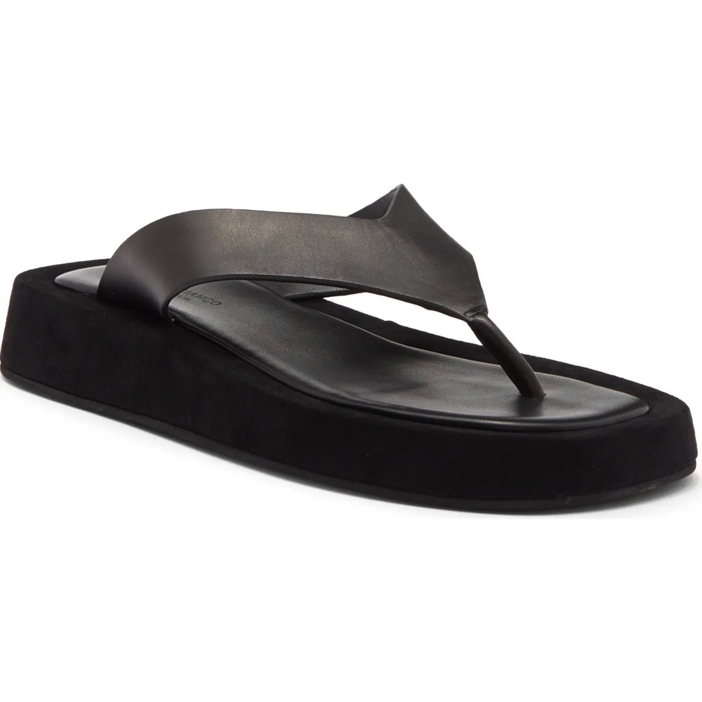 TONY BIANCO REVOLVE IVES BLACK FLIP FLOP SANDALS